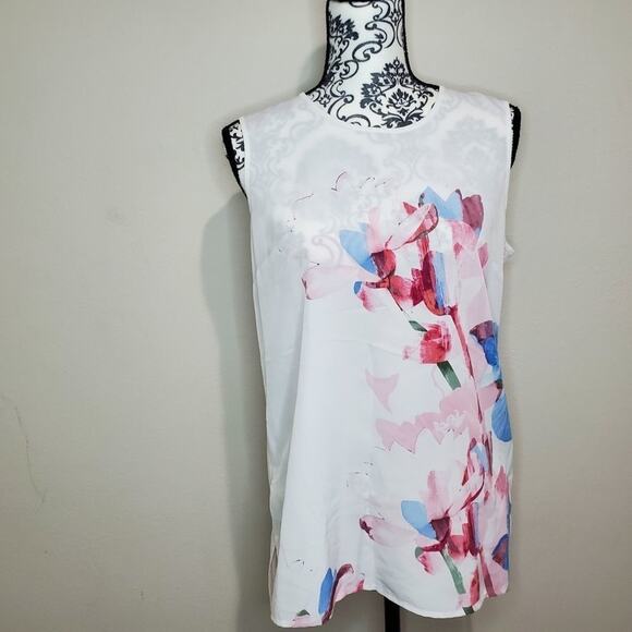 𝅺Vince camuto small womens floral tank top - Picture 1 of 6